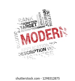 bussines concept wih text Modern - modern word cloud