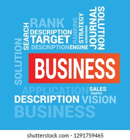 bussines concept wih text bussines - bussines word cloud