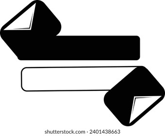Bussines, finance, email concept editable icon set on white and black background vector illustration and presentation