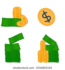 Bussines Finance Illustration, Chart and Data Summary for Economic Bussines 