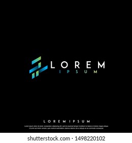 bussines and financial logo design vector template illustration. geometric , modern icon