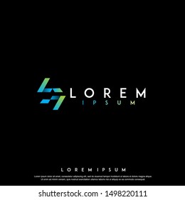 bussines and financial logo design vector template illustration. geometric , modern icon