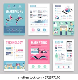 Bussines flyer. Vector illustration.