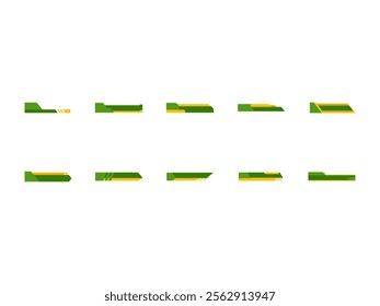 Bussines Footer Shape Element Set