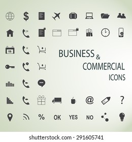 Bussines icons set.