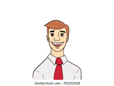 bussines man cartoon vector