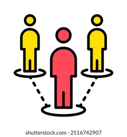 Bussines Networking icon, online community