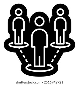 Bussines Networking icon, online community