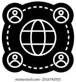 Ícone Rede Comercial, comunidade online