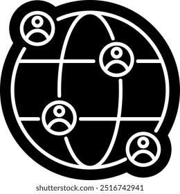 Bussines Networking icon, online community