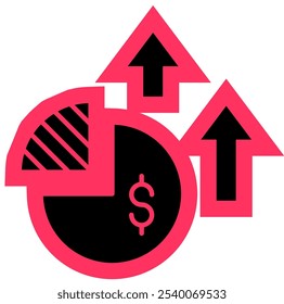 Bussines Profit Icon, growth Income