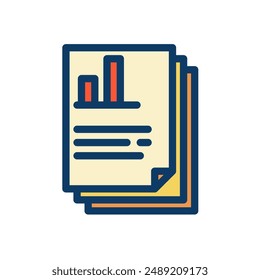 bussines report monthly or yearly, bussines icon