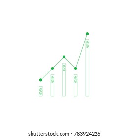 Bussines statistic data, graphic statistic  icon logo