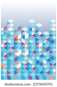 Abstrakter Hintergrund auf A4-Quotienten-Raum mit glänzender sechseckiger Gestaltung. Modernes Grafikdesign-Element, zukunftsweisendes Konzept für Cover