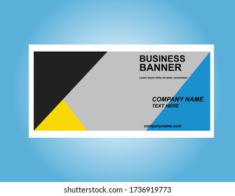 Bussiness Benner design template Cool and Good to Your Company