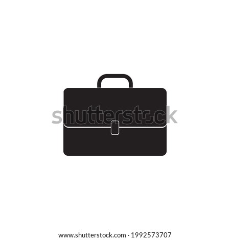 Bussiness briefcase icon. Vector illustration 