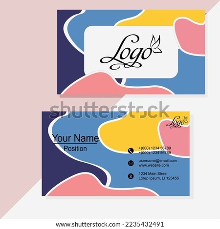 bussiness card abstract design Vector illustration