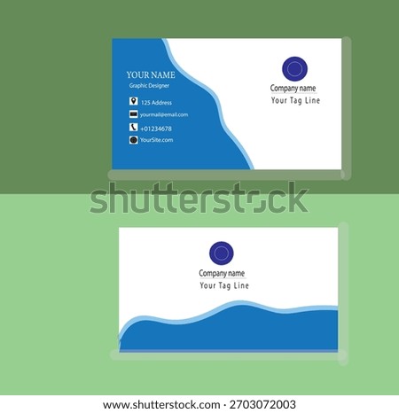 Bussiness card vector mockup design 