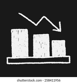 bussiness chart doodle drawing
