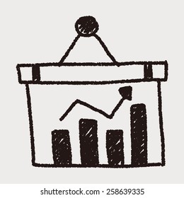 bussiness chart doodle drawing
