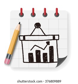 bussiness chart doodle drawing