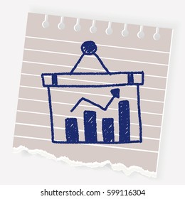 bussiness chart doodle drawing