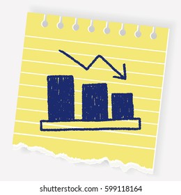 bussiness chart doodle drawing