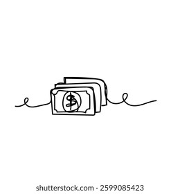 Bussiness doodle elements hand drawn vector illustration | Crayon outline drawing style. Hand drawn trendy Vector illustration.	
