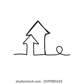 Bussiness doodle elements hand drawn vector illustration | Crayon outline drawing style. Hand drawn trendy Vector illustration.	
