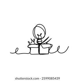 Bussiness doodle elements hand drawn vector illustration | Crayon outline drawing style. Hand drawn trendy Vector illustration.	

