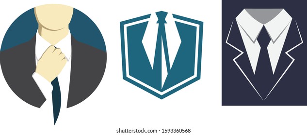 bussiness man logo in vector art
