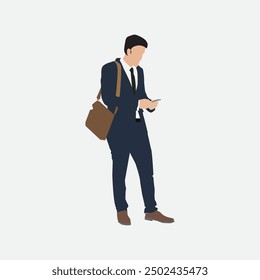 A bussiness man vector isolated on white background