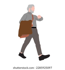 Bussiness man walking ,good for graphic design resource