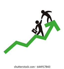Bussiness mens growing statistics