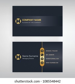 bussiness moden name card background Black Gold