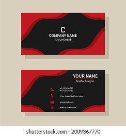 Bussiness modern name card template