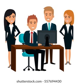 bussiness people working icon