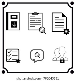 bussiness search icon vector 