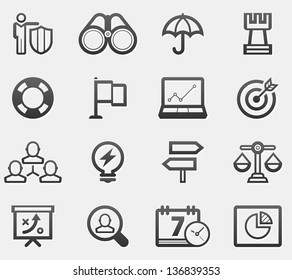 Bussiness Strategy Icon Set