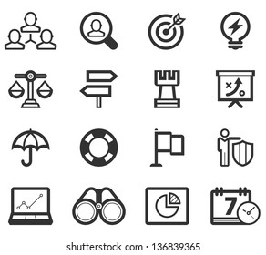 Bussiness Strategy Icon Set