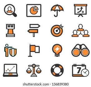 Bussiness Strategy Icon Set