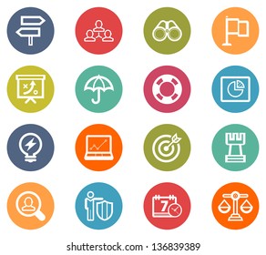 Bussiness Strategy Icon Set