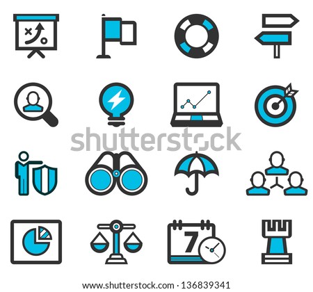 Bussiness Strategy Icon Set