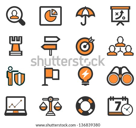 Bussiness Strategy Icon Set