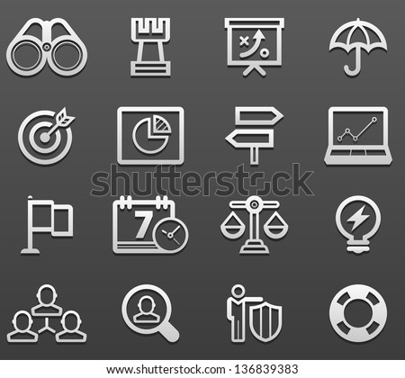 Bussiness Strategy Icon Set