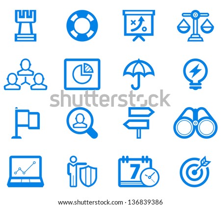 Bussiness Strategy Icon Set