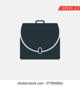 Bussiness suitcase vector icon