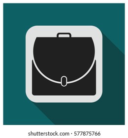 Bussiness suitcase vector icon