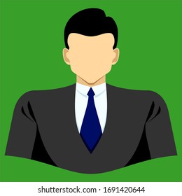 Bussinessman icon, Bussinessman flat illustration, Bussinessman vector