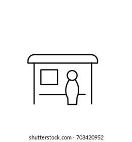 Bus-stop Icon Line
